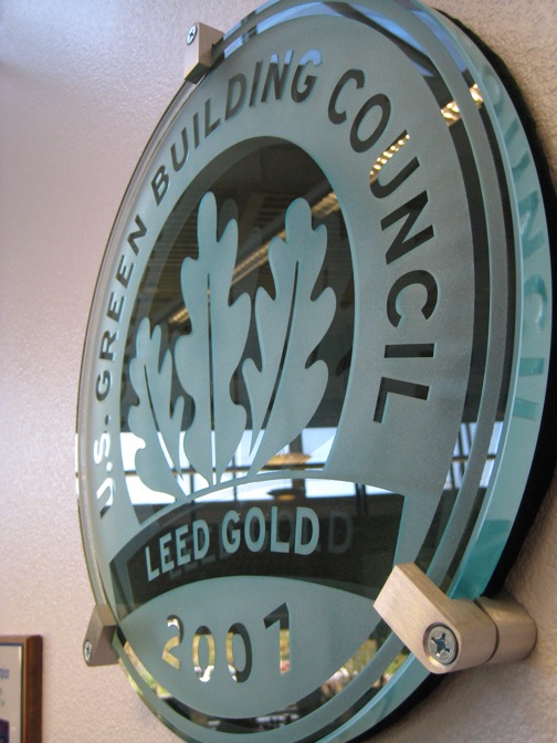 LEED plaque