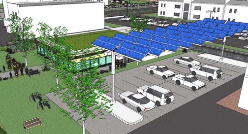 Solar PV over parking