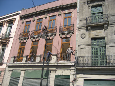 Building shell under renovation