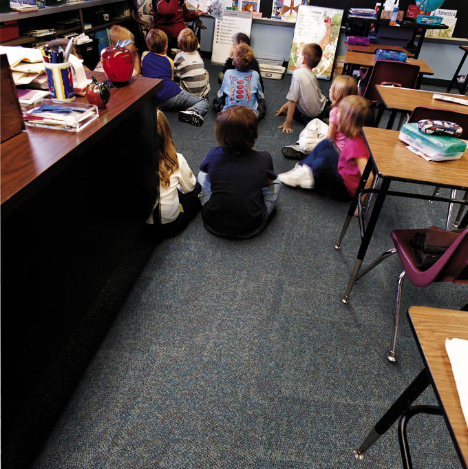 Carpet in classroom