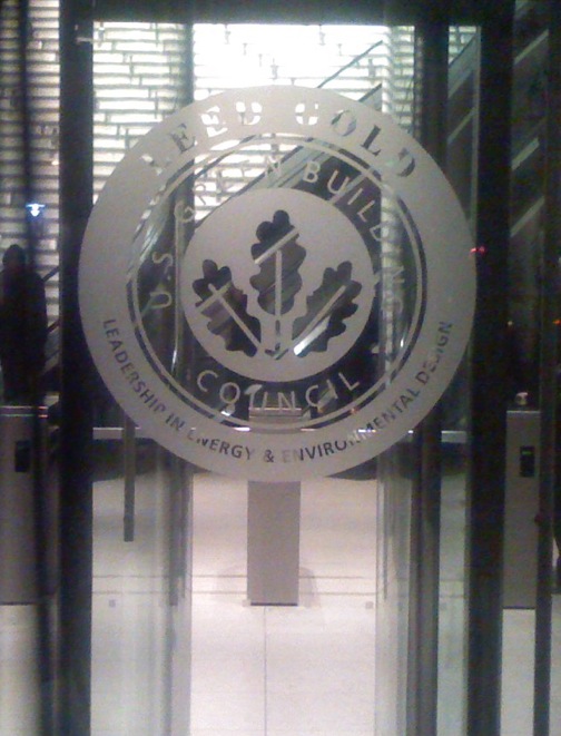LEED plaque