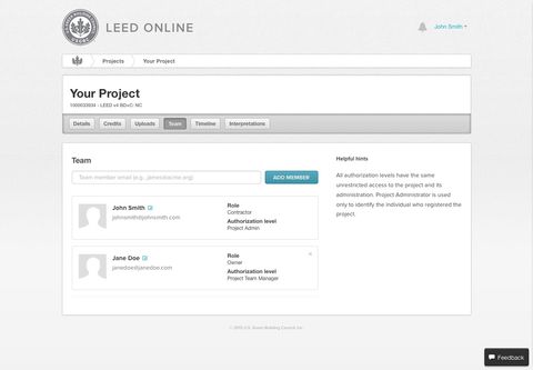 Leed Points Chart